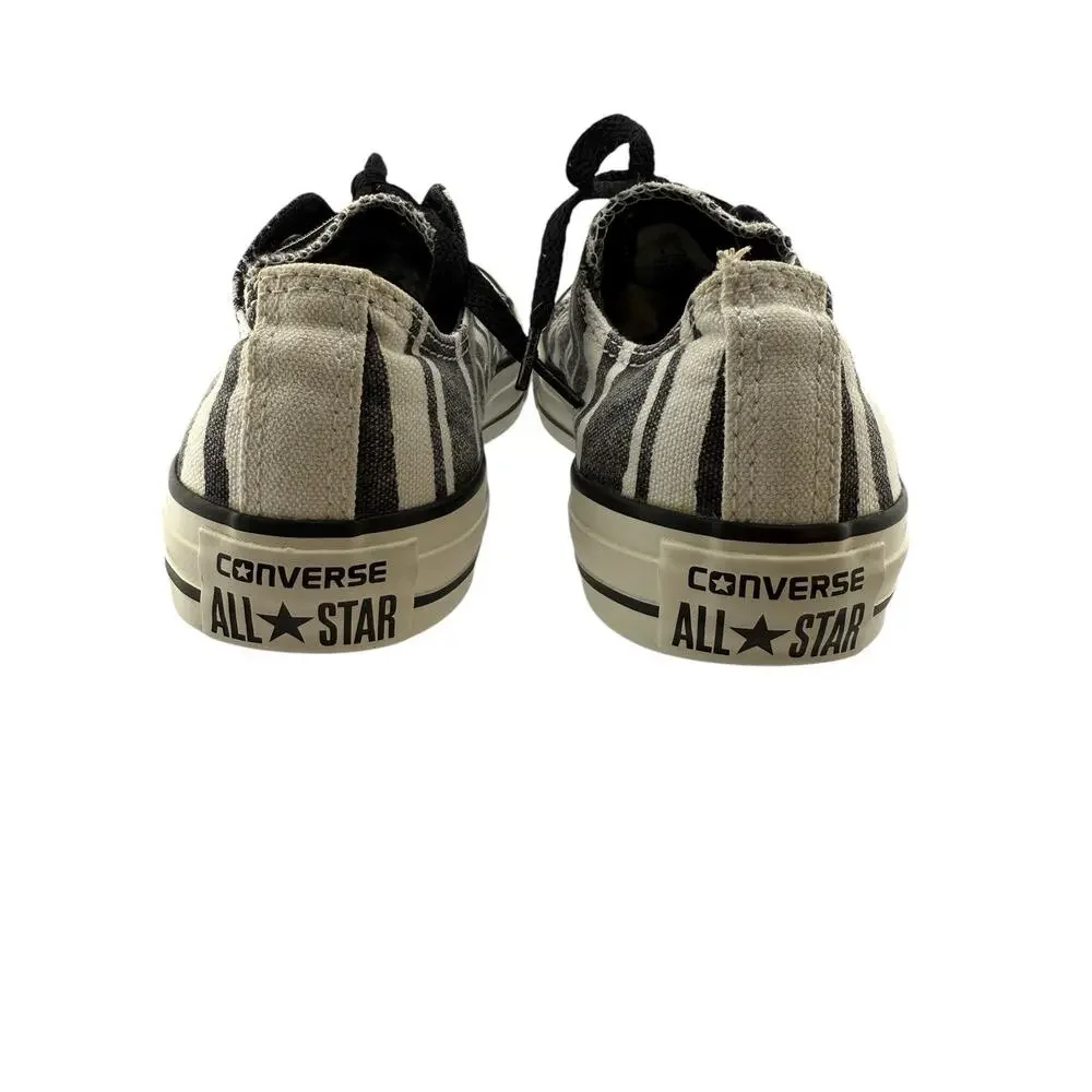 Converse Womens 6 Zebra Ox‎ Sneakers Black White Striped 543935F EUC - Picture 8 of 9